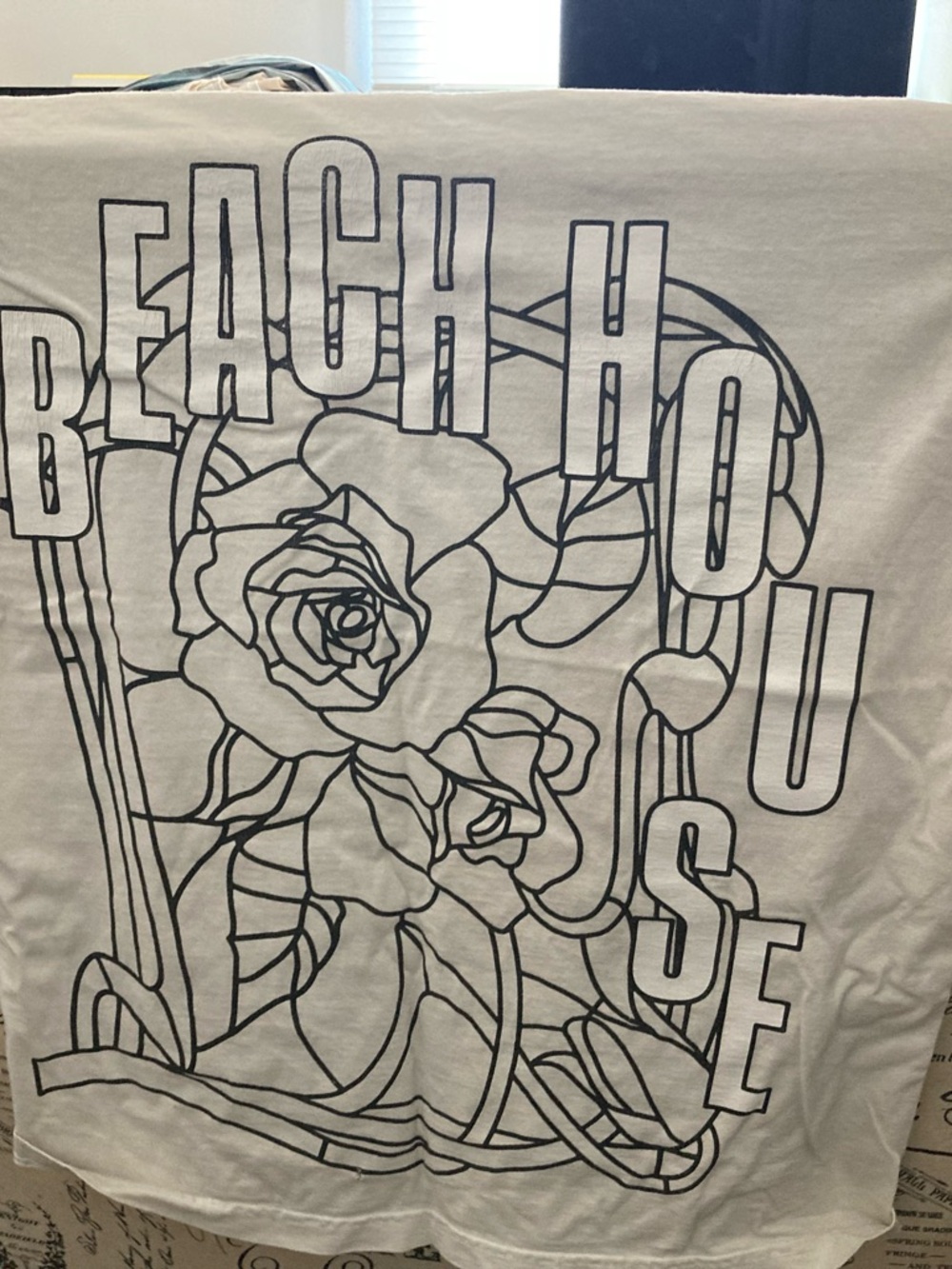 Beach House official Once Twice Melody White Large T Shirt